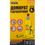 Домкрат гідравлічний пляшковий MASTERTOOL 3 т 194-372 мм 86-0030 - Зображення 2
