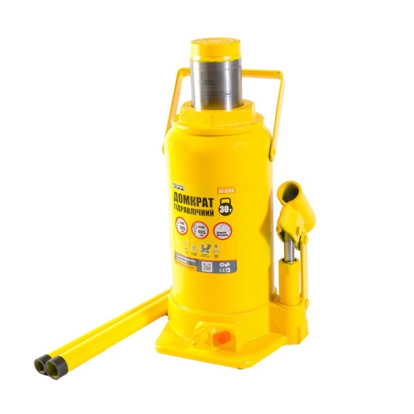 Домкрат гідравлічний пляшковий MASTERTOOL 30 т 285-465 мм 86-0300