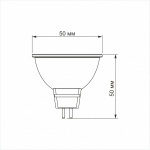 LED лампа VIDEX MR16eL 5W GU5.3 4100K 220V 20шт/ящ (VL-MR16eL-05534) - Зображення 3