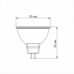 LED лампа VIDEX MR16eL 5W GU5.3 4100K 220V 20шт/ящ (VL-MR16eL-05534) - Зображення 3