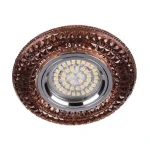 Вбудований світильник Feron CD877 MR16 чайний з led підсвічуванням SMD2835 12leds (4000K) (5049)