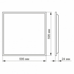 LED панель VIDEX 48W 6000K матова 2шт/упак - Зображення 3