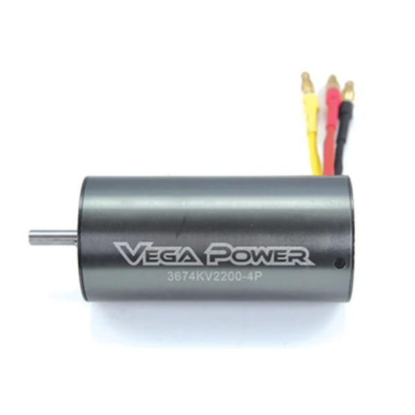Sensorless Brushless Motor 11T 3674KV2370 5.0 shaft Banana PlugTiti. Color