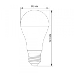 LED лампа VIDEX A65e 20W E27 4100K - Зображення 3