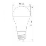 LED лампа VIDEX A65e 20W E27 4100K - Зображення 3