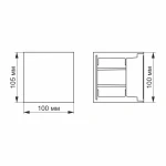 LED Світильник архітектурний IP54 VIDEX 6W 2700K (VL-AR04-062B) - Зображення 3