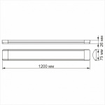 LED світильник лінійний TITANUM 36W 1.2М 6500K - Зображення 3