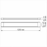 LED світильник лінійний TITANUM 36W 1.2М 6500K - Зображення 3