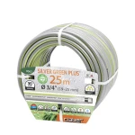 Claber Шланг поливальний 3/4" 25м Silver Green Plus, сірий з салатовою смугою