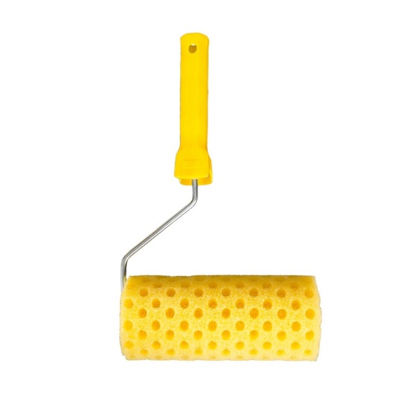Валик структурний поролоновий горошок MASTERTOOL 80х180 мм 6 мм з ручкою 92-6203
