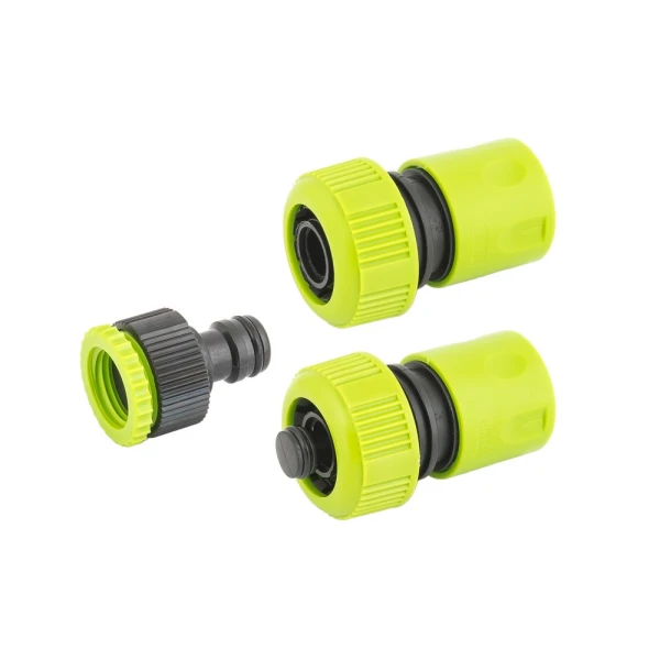 Набір для поливу MASTERTOOL 3 шт (Адаптер 1/2" ВР-3/4" ВР/Конектор 3/4"/Конектор 3/4" STOP) 92-9338