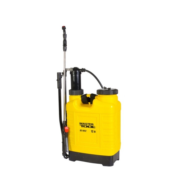 Обприскувач гідравлічний ранцевий MASTERTOOL 12 л штанга 50-90 см 92-9412