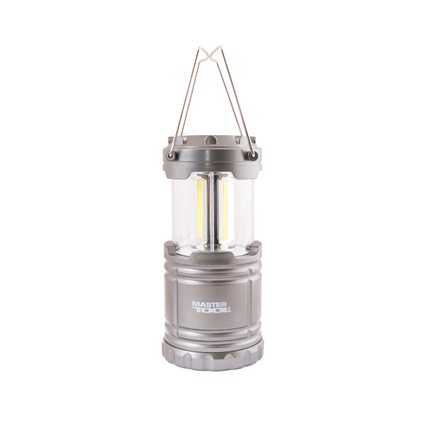 Ліхтар розсувний для кемпінгу MASTERTOOL 180х86 мм COB LED 3xAA ABS 94-0803