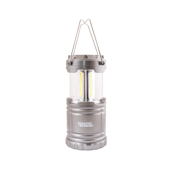 Ліхтар розсувний для кемпінгу MASTERTOOL 180х86 мм COB LED 3xAA ABS 94-0803