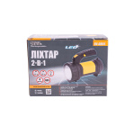Ліхтар MASTERTOOL 2в1 з ручкою 360° 4 режими 180х94х143 мм CREE LED+COB LED 4xAA ABS 94-0804 - Зображення 8