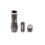 Фонарик з регулюванням фокусу MASTERTOOL 5 режимів 130х38х28 мм CREE XM-L T6 LED 3xAAA/1x18650 94-0819 - Зображення 5