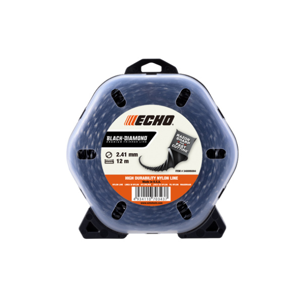 Струна косильна ECHO Black Diamond 2,4 мм 12 м (340095004)