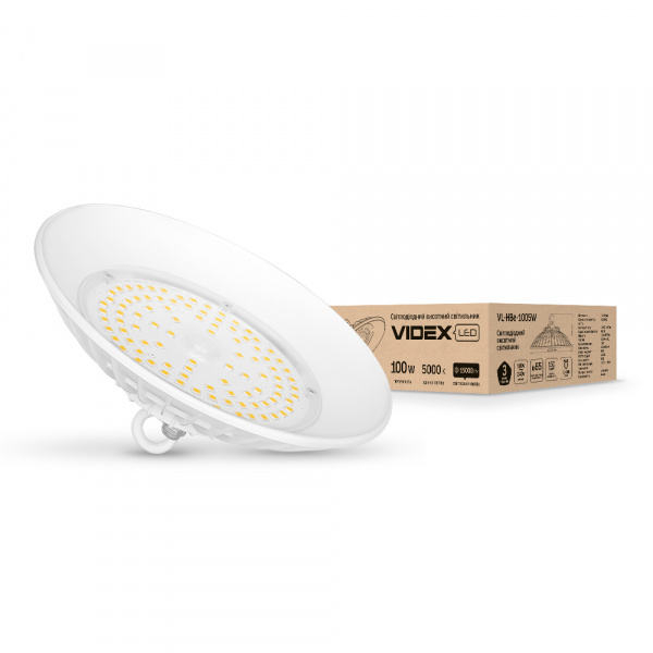 LED світильник висотний ХайБей VIDEX 100W 5000K 220V білий (VL-HBe-1005W)
