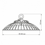 LED світильник висотний ХайБей VIDEX 100W 5000K 220V білий (VL-HBe-1005W) - Зображення 4