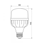 LED лампа TITANUM A80 20W E27 6500К - Зображення 3