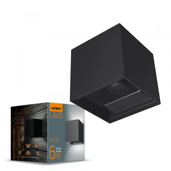 LED Світильник архітектурний IP54 VIDEX 6W 2700K (VL-AR04-062B)