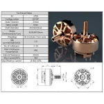 Двигун AirBot Mr. Copper 2306 2400KV 3-5S для мультикоптерів - Зображення 2