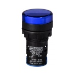 Сигнальна арматура AD22-22DS синя 24V AC/DC