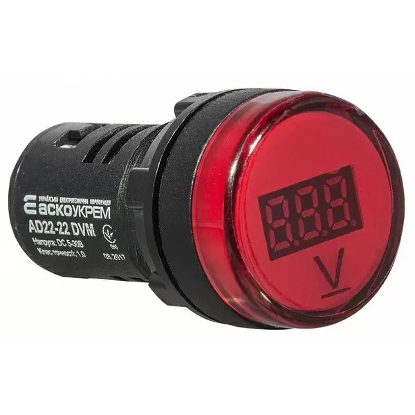 Цифровий вимірювач напруги AD22-22DVM DC 5-30В (червоний)