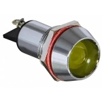 Сигнальна арматура AD22C-16 жовта 220V AC - Зображення 2