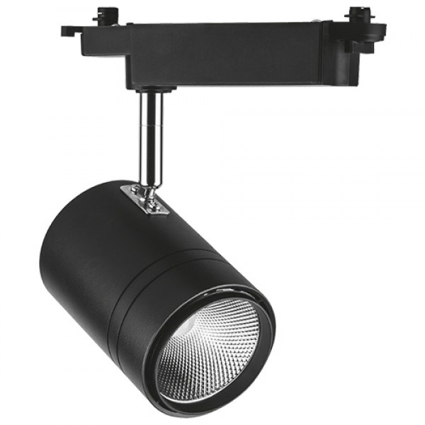 Трековий світильник Feron AL104 COB 50W 4500LM 4000K IP40 чорний 110*210*232 мм (5996)