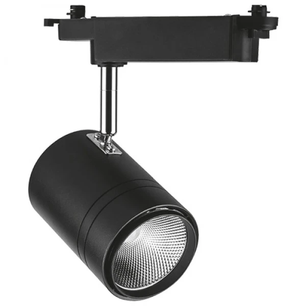 Трековий світильник Feron AL104 COB 50W 4500LM 4000K IP40 чорний 110*210*232 мм (5996)