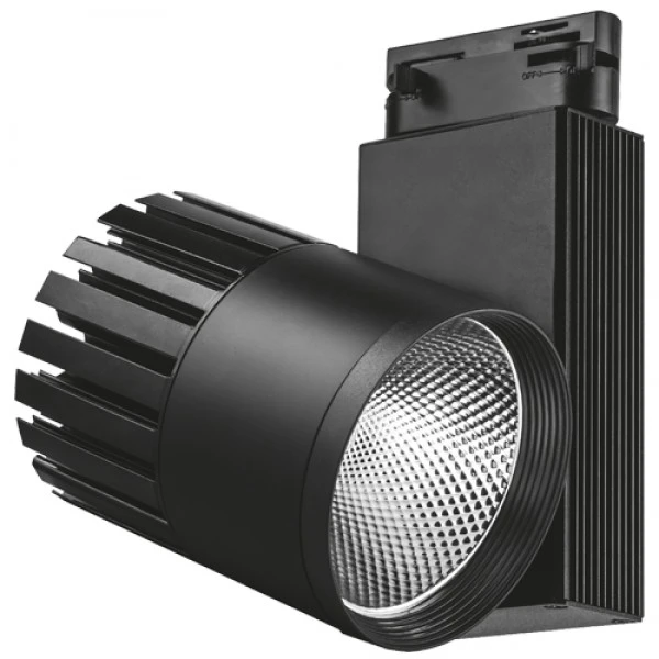 Трековий світильник Feron AL105 COB 40W 3600LM 4000K IP40 чорний 95*200*150 мм (5994)