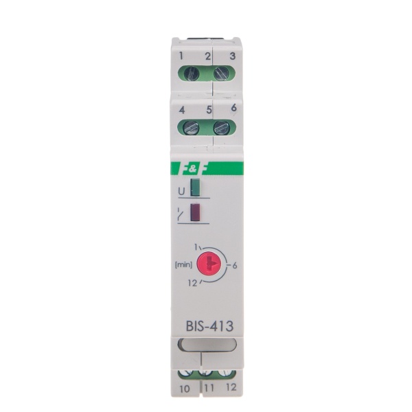 Імпульсне реле BIS-413 із затримкою часу, 220В, 16А