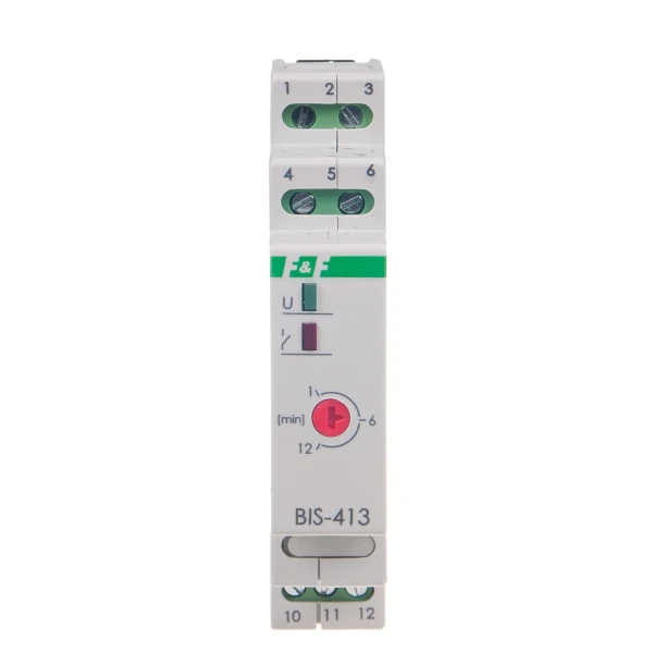 Імпульсне реле BIS-413 із затримкою часу, 220В, 16А