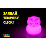 Дитячий нічник-іграшка Click "Hічні звірятка" Сова 12 см - Зображення 6