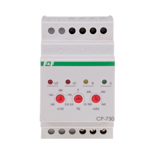 Реле напруги CP-730, трифазне, 10А