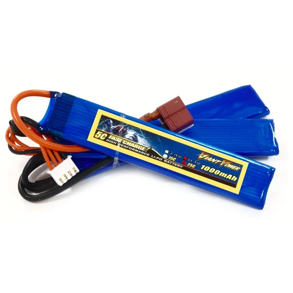 Акумулятор для страйкболу Giant Power (Dinogy) Li-Pol 1000 мАг 11.1 В 103x20x5,5 мм T-Plug