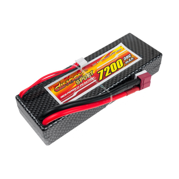 Акумулятор для радіокерованої машинки Dinogy Li-Pol 7200 мАг 7.4 Hardcase 138x46x25 мм T-Plug