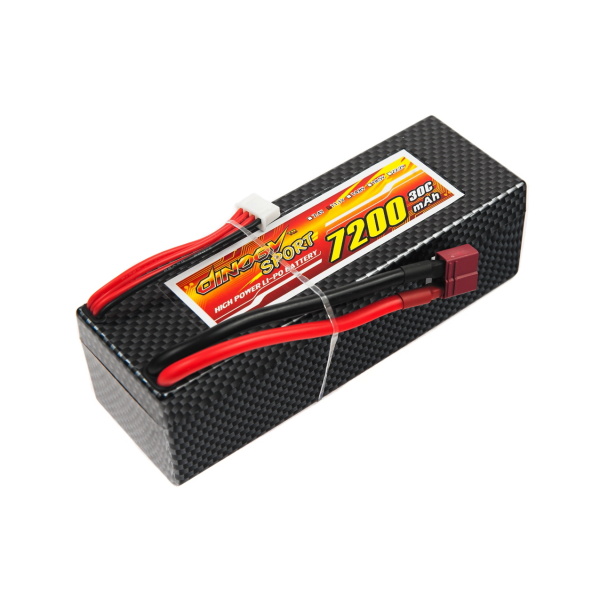 Акумулятор для радіокерованої машинки Dinogy Li-Pol 7200 мАг 11.1 Hardcase 41x46x138 мм T-Plug