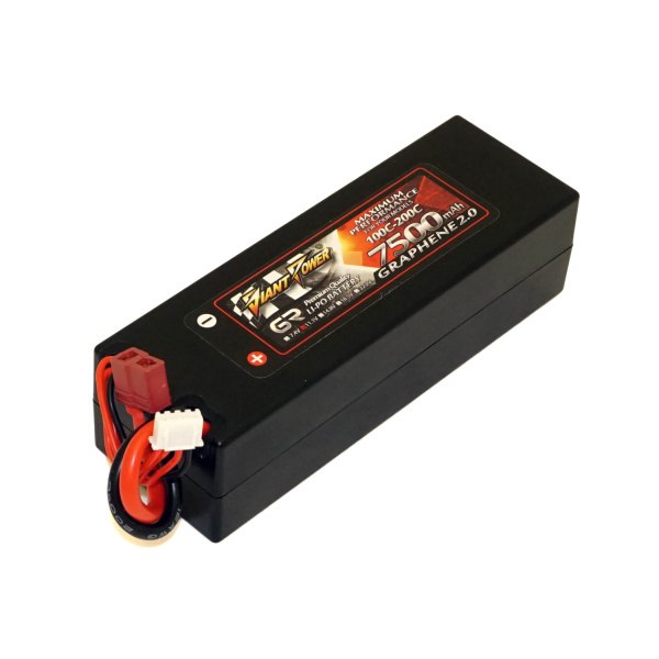 Акумулятор для радіокерованої машинки Giant Power (Dinogy) Li-Pol 7500 мАг 11.1 Hardcase 139x46x38 мм T-Plug