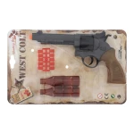Іграшковий пістолет Edison Giocattoli West Colt 28см 8-зарядний з мішенню та кульками (465/32)