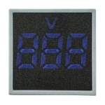 Квадратний цифровий вимірювач напруги ED16-22FVD 30-500В АС (синій)
