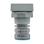 Квадратний цифровий вимірювач напруги ED16-22FVD 30-500В АС (синій) - Зображення 2