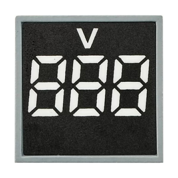 Квадратний цифровий вимірювач напруги ED16-22FVD 30-500В АС (білий)