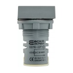 Квадратний цифровий вимірювач напруги ED16-22FVD 30-500В АС (білий) - Зображення 2