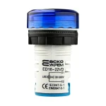 Круглий цифровий вимірювач напруги ED16-22VD 30-500В АС (синій) - Зображення 4