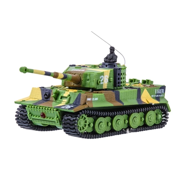Танк мікро р/в 1:72 Tiger зі звуком (хакі зелений)