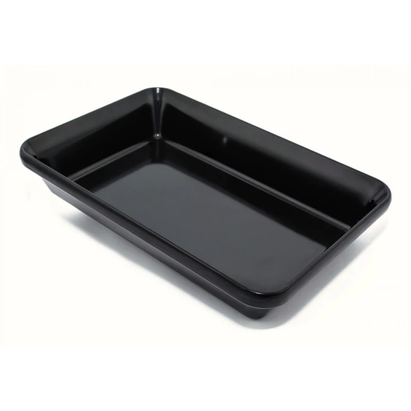 Страва для викладення продуктів з меламіну, 20×15×5.5 см, чорна