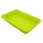 Страва для викладання продуктів з меламіну, 30×19.5×5.5 см, зелена