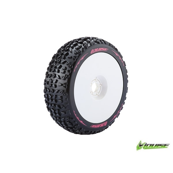 Колеса Louise Buggy 1/8 Sport B-MAZINGER білі 2шт (L-T3109W)